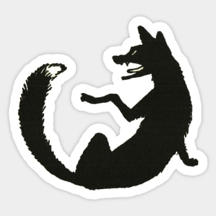 Black Fox Sticker